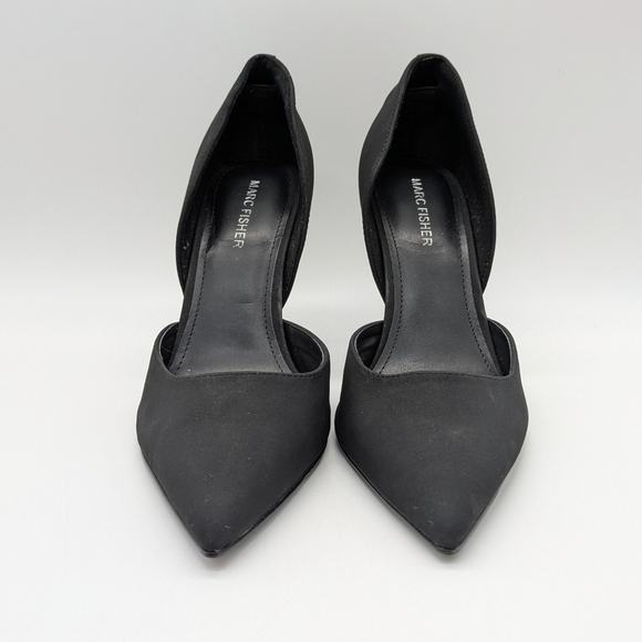 Marc Fisher Carline 3 Black Stiletto Pump Heel Shoe 9.5 - Picture 2 of 9